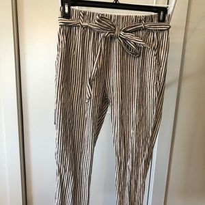 Bohme bow belt Capri pants